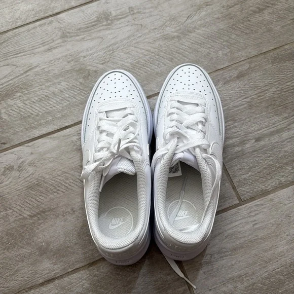 Nike All-White Platform Sneakers - Picture 2 of 3